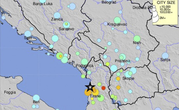 Silne trzęsienie ziemi w Albanii, wstrząsy wtórne w Tiranie. Rośnie liczba ofiar
