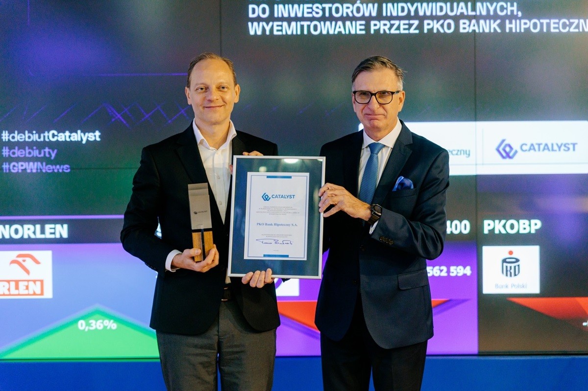 Listy zastawne PKO Banku Hipotecznego już na giełdzie