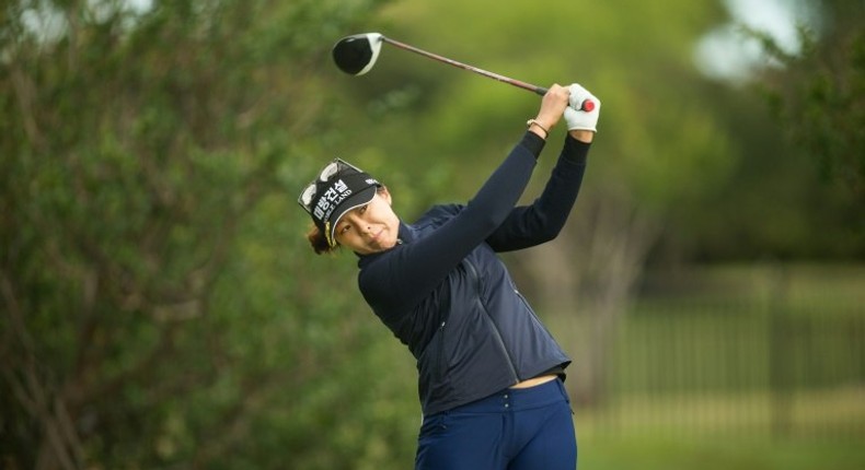 Mi Jung Hur is in the lead at the Texas Shootout, an annual LPGA Tour event at the Las Colinas Country Club