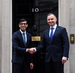 W Londynie rozpoczęło się spotkanie prezydenta Andrzeja Dudy z premierem Rishim Sunakiem