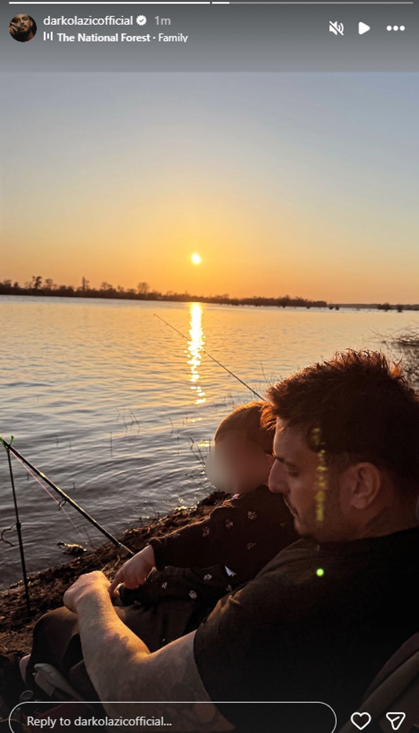 Darko Lazić sa ćerkom Srnom 