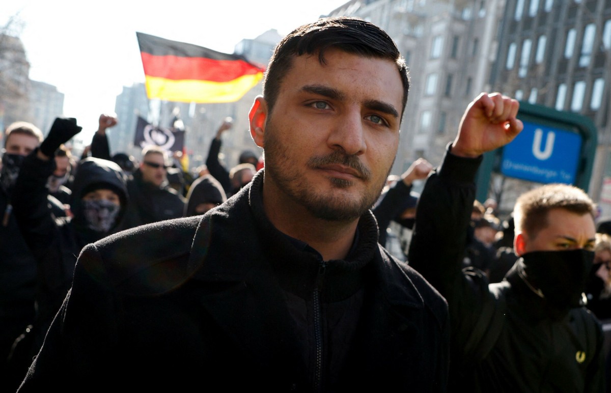 Marsz skrajnej prawicy w Berlinie