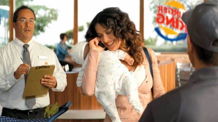 Salma Hayek hamburgery Burger King reklama