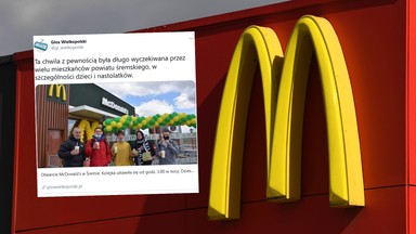 Otwarcie restauracji McDonald's w Śremie. Kolejka stała już w nocy