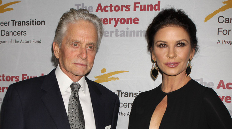 Catherine Zeta-Jones és 35 évvel idősebb férje, Michael Douglas /Fotó: Northfoto