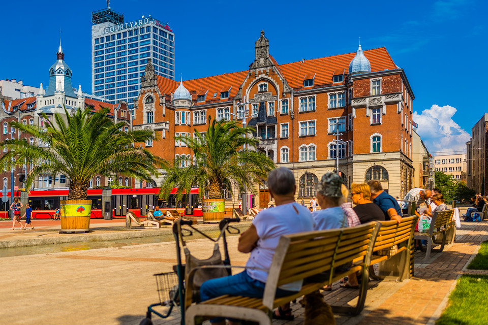 Rynek miejski w Katowicach