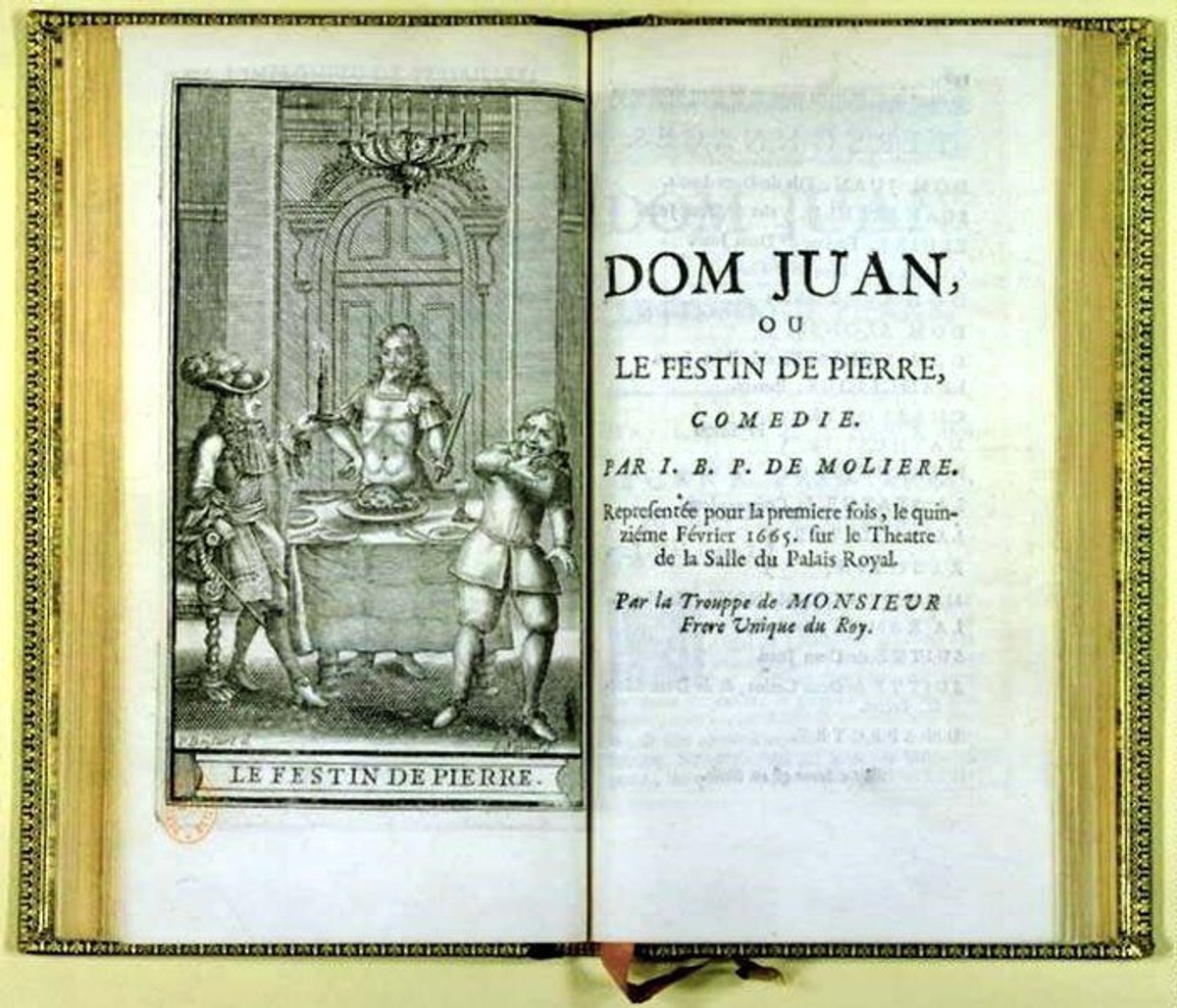 Pierwsze wydanie Don Juana z 1682 roku. / Fot. by Illustrator : Pierre Brissart (ca. 1645 – 1682) (césar) Engraver : Jean Sauvé (VIAF) Photographer : Unknown (http://www.loc.gov/exhibits/bnf/images/bnf123.jpg) [Public domain], via Wikimedia Commons