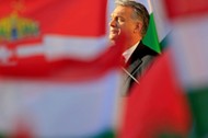 Hungarian Prime Minister Viktor Orban speaks during his campaign closing rally in Szekesfehervar