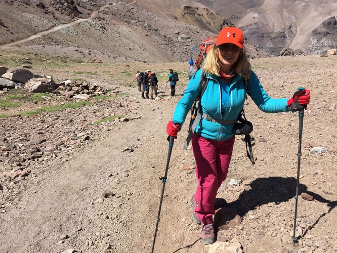 Ewa Wachowicz na szczycie Ojos del Salado