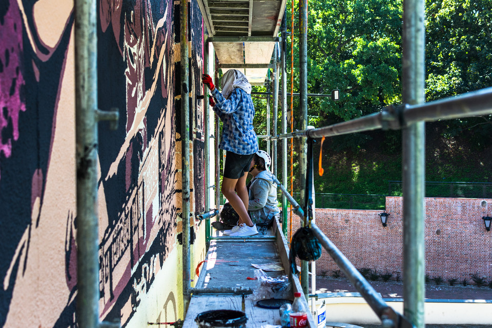 mural filmu "Piłsudski"