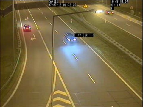 W nocy pod prąd na autostradzie A2