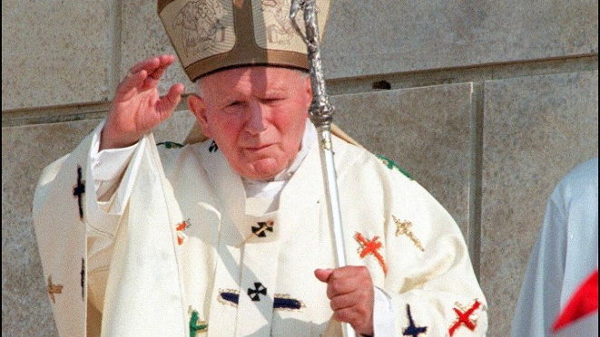 Jan Paweł II, zdjęcie z 1997 r.