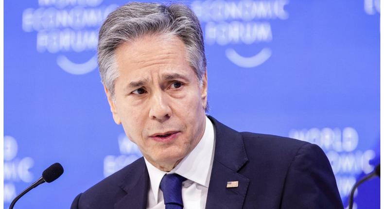 US Secretary of State Antony Blinken got stuck on his way home from the World Economic Forum (WEF) in Davos.Hannes P Albert/picture alliance via Getty Images