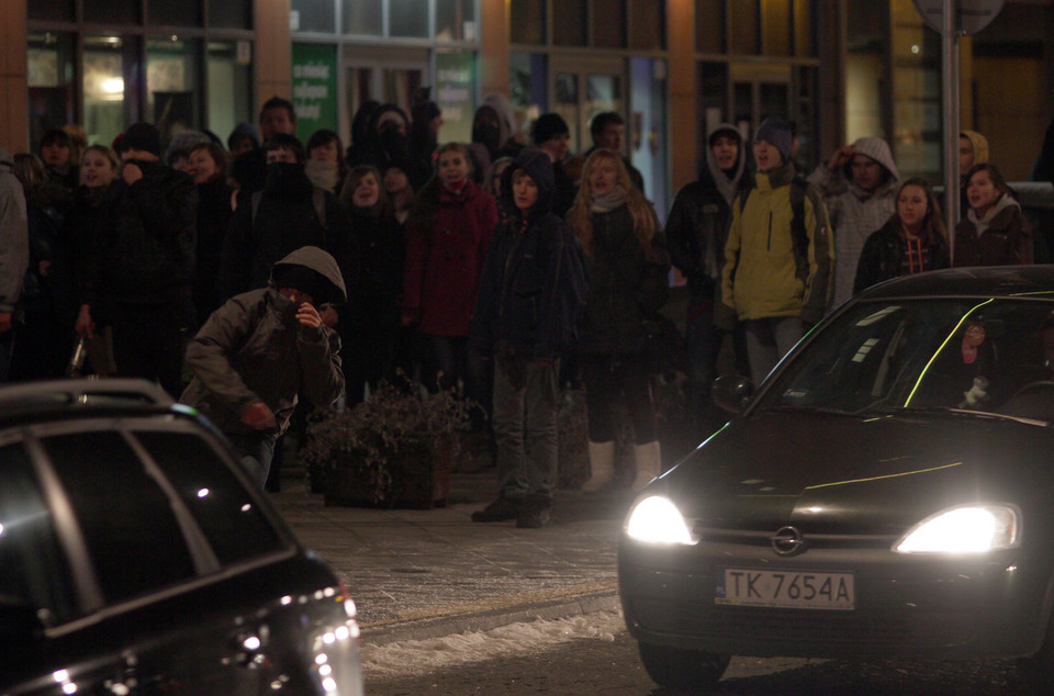 Zamieszki w Kielcach po manifestacji przeciwko ACTA