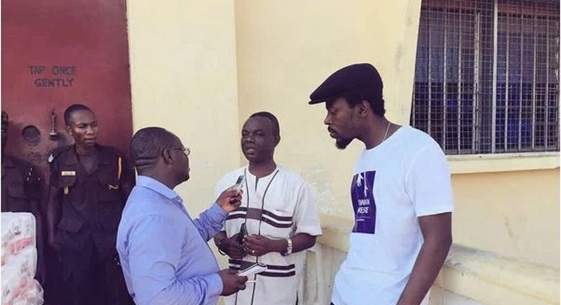 Kwaw Kese and some officials of HO prison