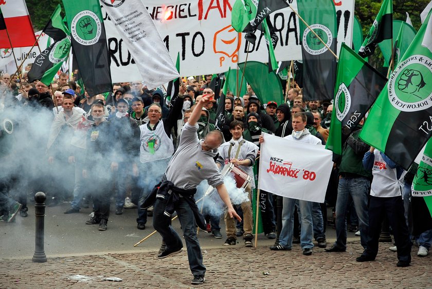 Protesty górników