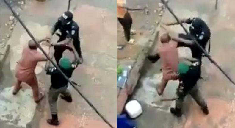 Police officers pounce on a lawyer and beat him like a condemned criminal (video)