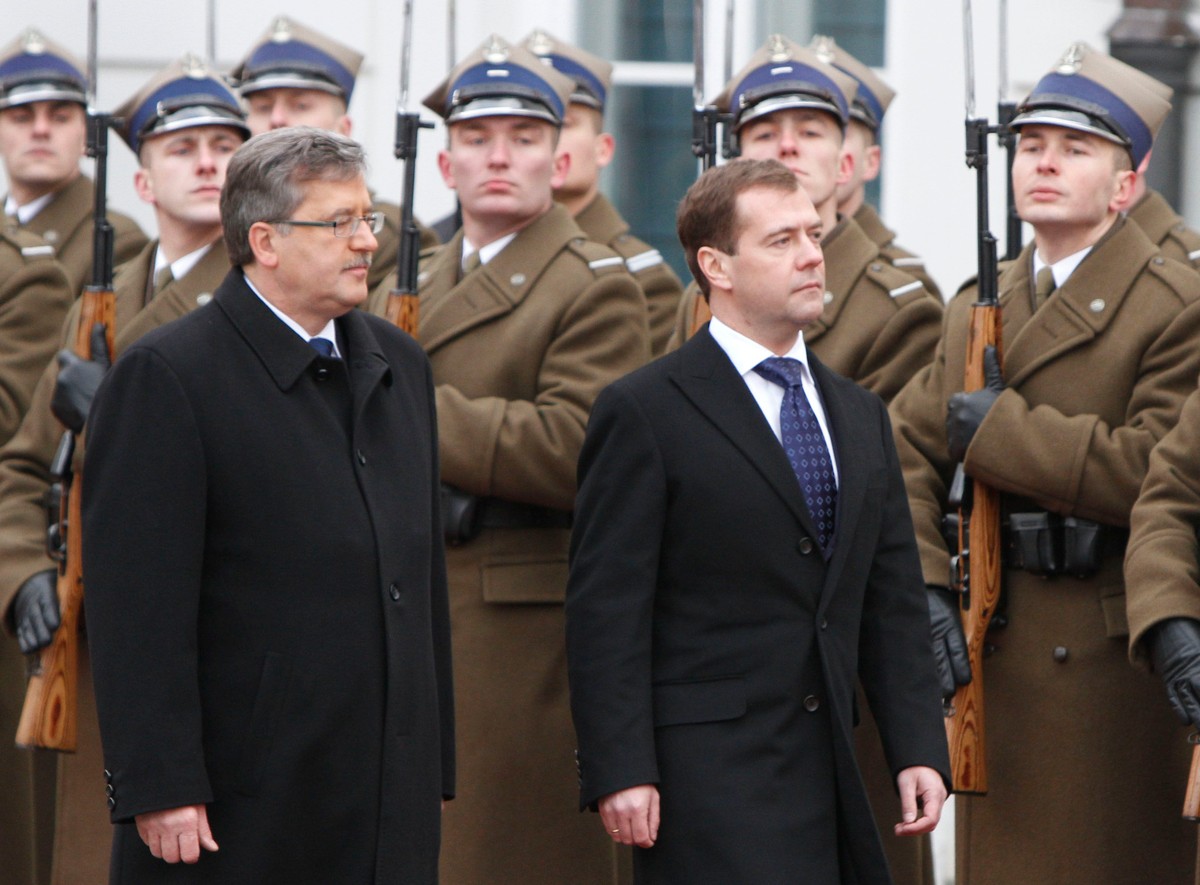 Bronisław Komorowski i Dmitrij Miedwiediew