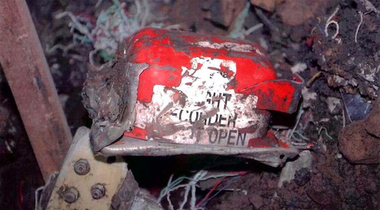 Terroristák által 2001. szeptember 11-én eltérített, majd Pennsylvania államban földbe csapódott gép fekete doboza