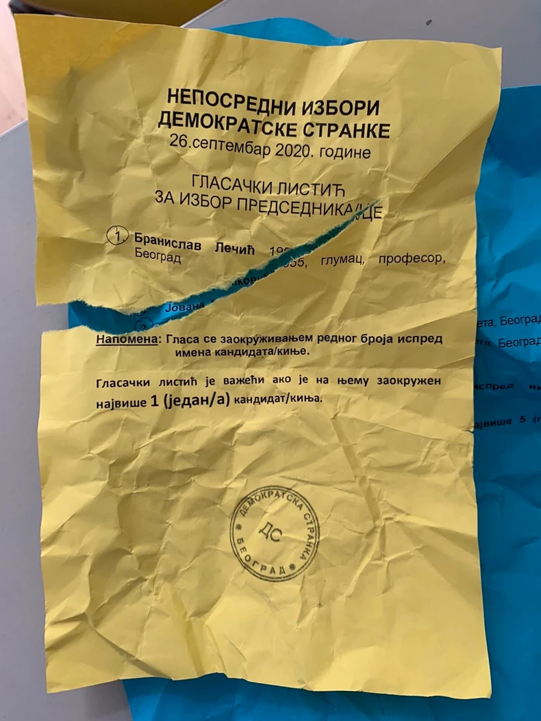 Pocepani glasački listići