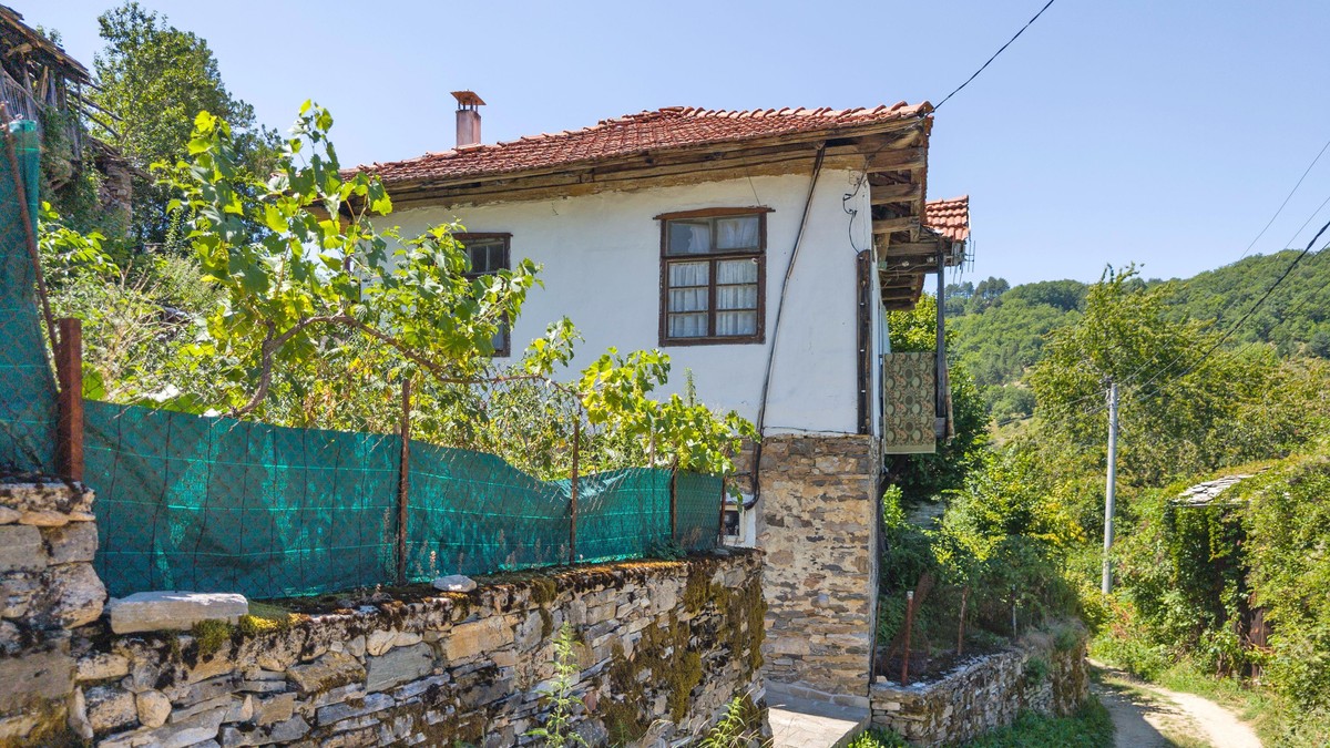 Kuća u prirodi - ilustracija