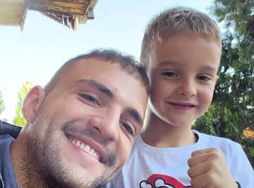 Veljko Ražnatović sa sinom