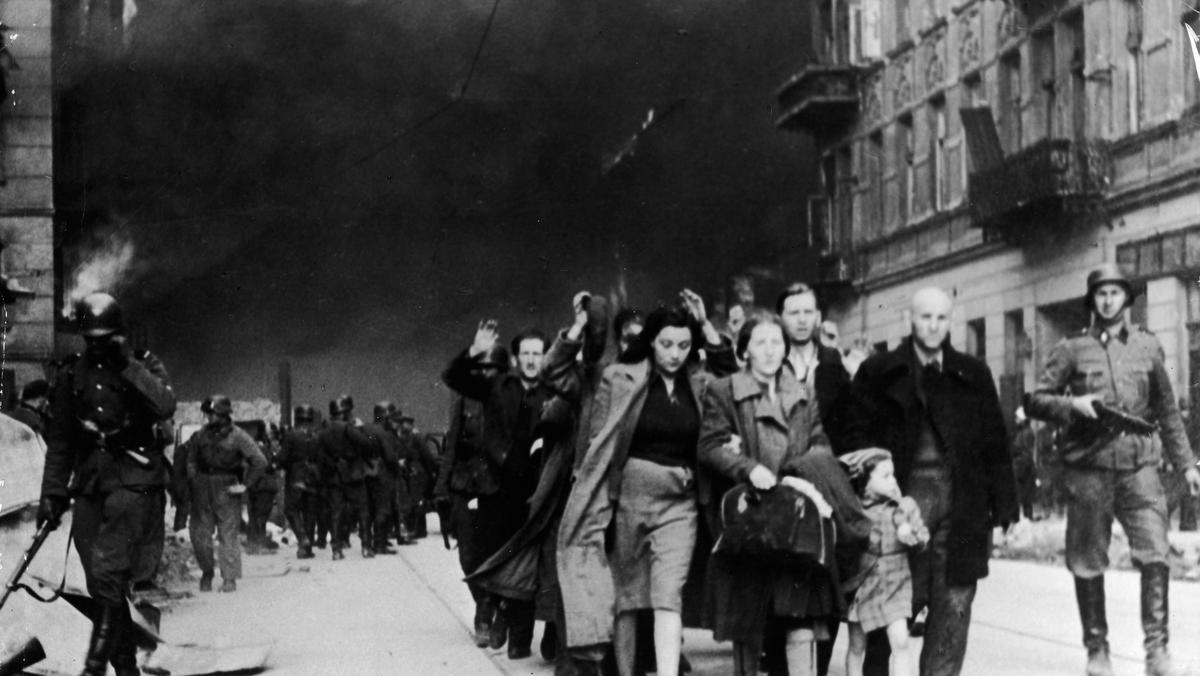 Jews Captured By Nazi Troops In Warsaw