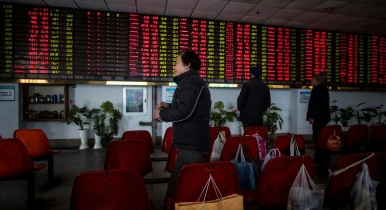 A brokerage house in Shanghai: China hopes finally to win inclusion in the MSCI emerging markets index