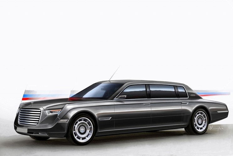 Konkursowy projekt nowej limuzyny Putina. Czy coś z tego zostanie wykorzystane przez Porsche przy tworzeniu auta produkcyjnego?
