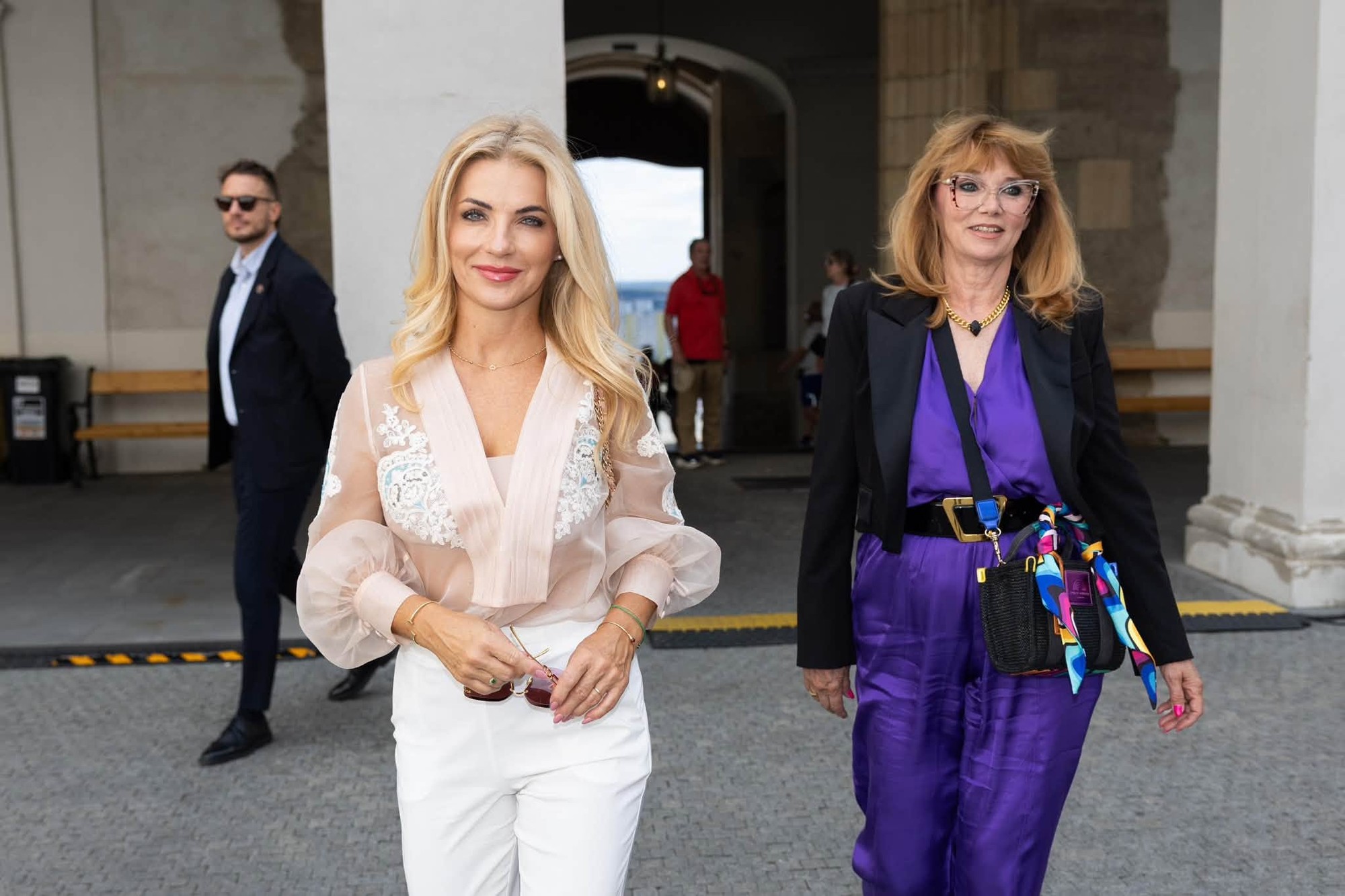 Ministerka kultúry Martina Šimkovičová a riaditeľka Divadla Nová scéna Ingrid Fašiangová.