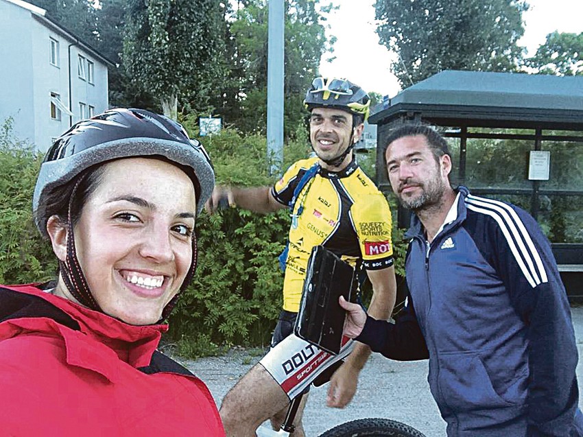 Kristina, Nenad Gaćeša i Nenad iz Osla, koji je s njom vozio poslednju deonicu