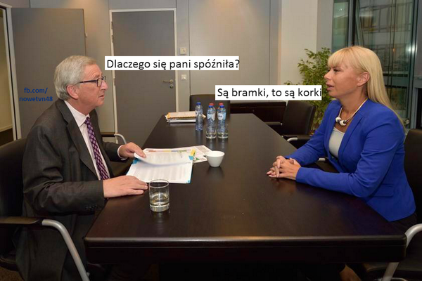 Mem z Elżbietą Bieńkowską / @TVN48