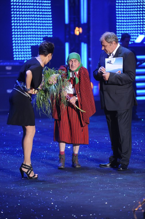 Bronisław Opałko jako Genowefa Pigwa podczas "Sabatu czarownic" (Kielce, 2011)