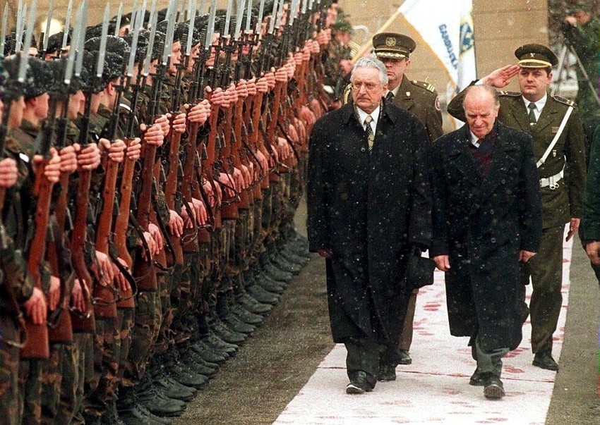 Franjo Tuđman i Alija  Izetbegović