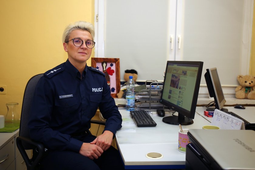 Katarzyna Staśkowska, policjantka z komendy w Łasku