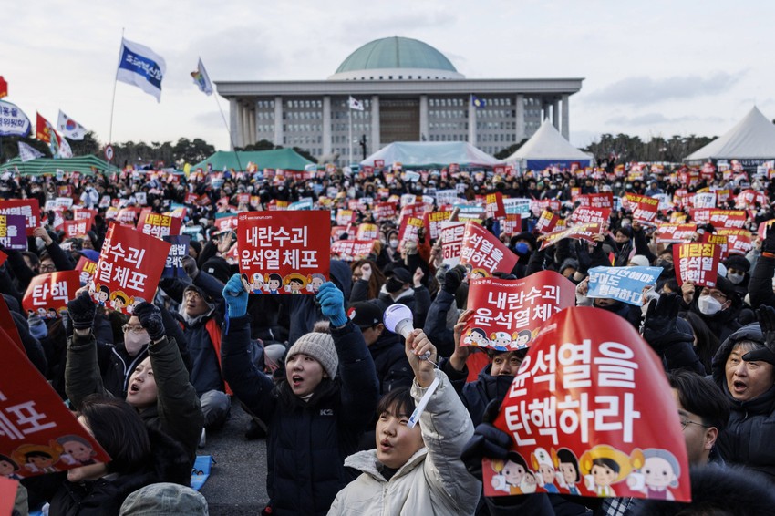 Protesti u Južnoj Koreji u decembru 2024.