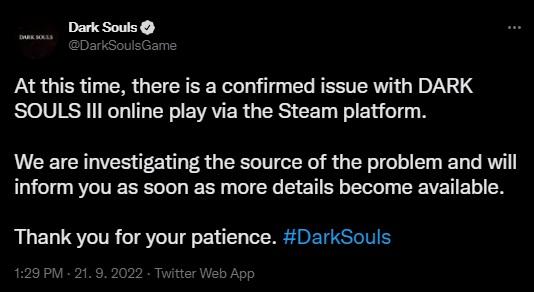 Vývojári si nevedia rady so servermi Dark Souls III.