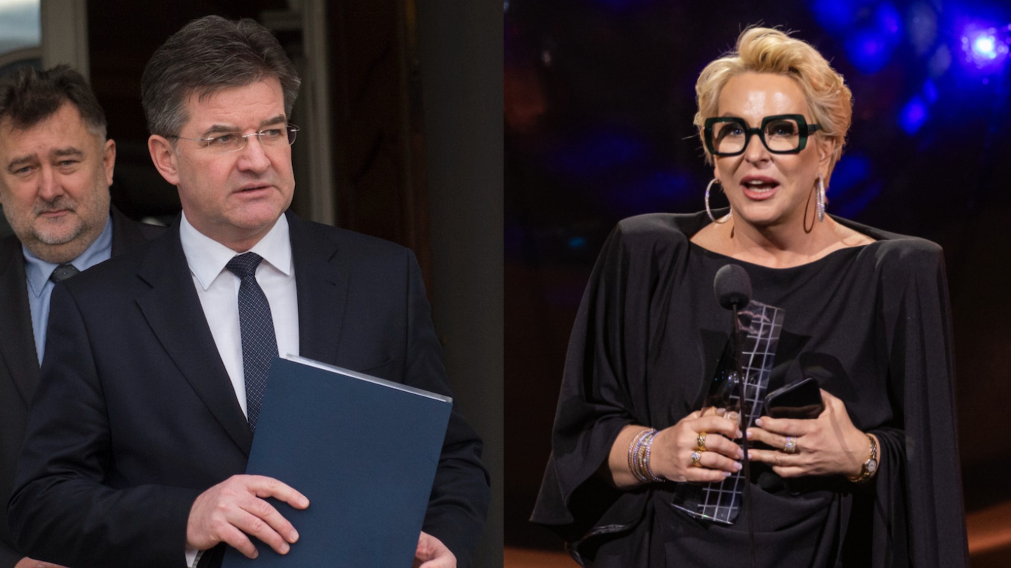 koláž Miroslav Lajčák a Wanda Adamík Hrycová