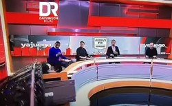 Wypadek w studio Ligi Mistrzów. Na dziennikarza runęła scenografia