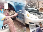 Lagos mechanic escapes lynching after attempting to steal car spare parts