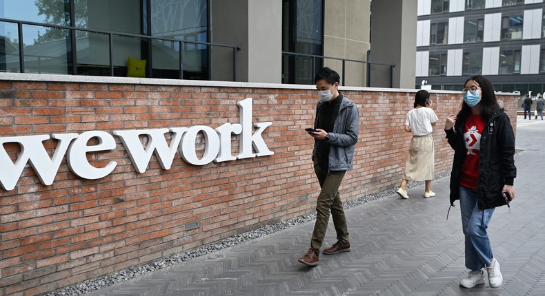 A WeWork office in Beijing.
