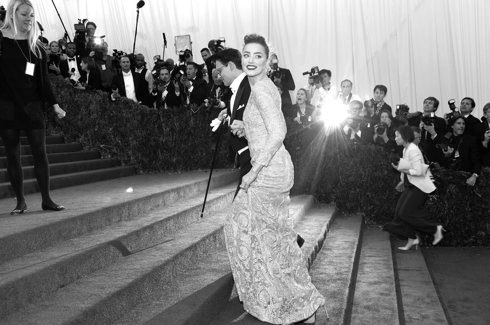 A jegyes pár a 2014-es Met-gálán