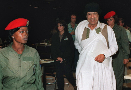 FILES-LIBYA-KADHAFI-FEMALE GUARDS