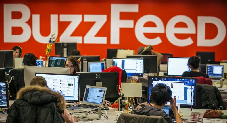 BuzzFeed announced job cuts as it posted its first set of earnings as a publicly listed company.