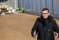 Mateusz Morawiecki na granicy z Białorusią