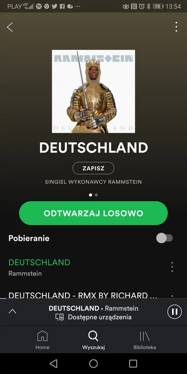 Aplikacja Spotify