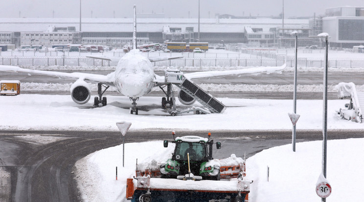 A müncheni repülőtér szombaton egyetlen repülőgépet sem tudott útjára indítani / Fotó: GettyImages