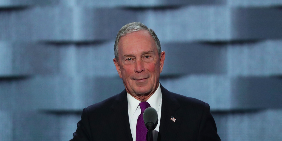 Michael Bloomberg at the DNC.