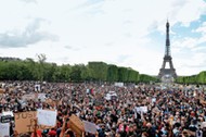 Protest Black Lives Matter w Paryżu. Fot. Goeffroy van der Hasselt/AFP/East News