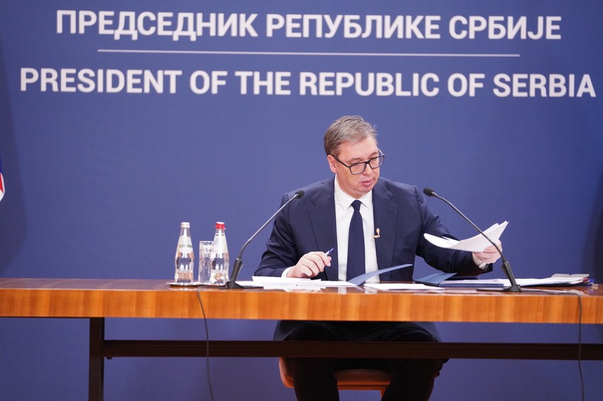 Predsednik Srbije Aleksandar Vučić